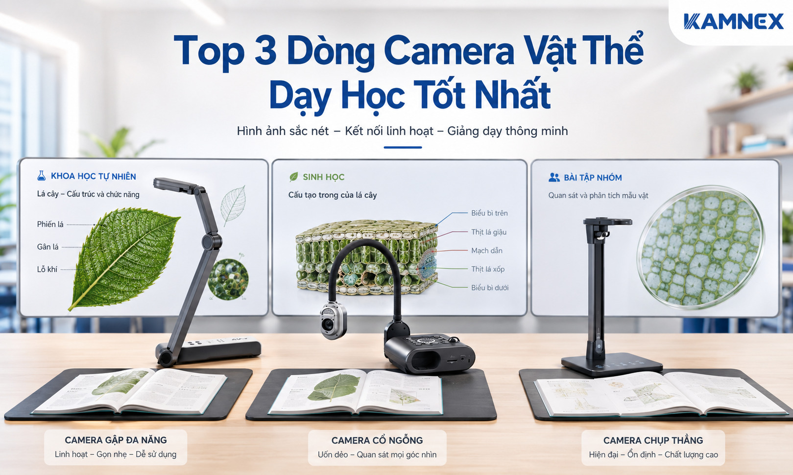 camera vật thể cho giáo dục