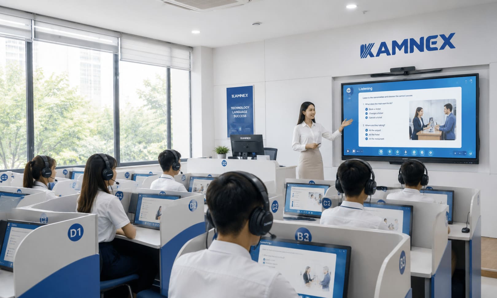 phòng học ngoại ngữ thông dụng là gì