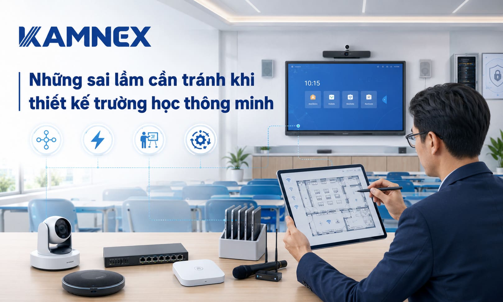 thiết kế phòng học thông minh