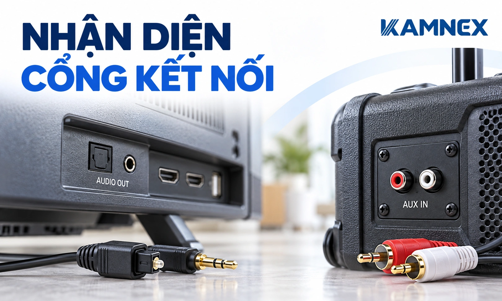 cách kết nối loa kéo với tivi