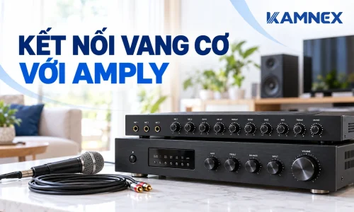 cách kết nối vang cơ với amply
