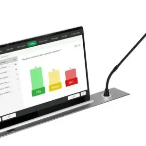 Màn hình nâng hạ siêu mỏng kèm micro Vissonic VIS-SCM