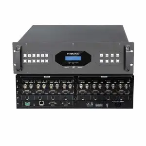 Bộ xử lý ma trận ghép hình Video Wall liền mạch Modular 16×16 HDMI/DVI/VGA – 4K30 | VW-VM1616