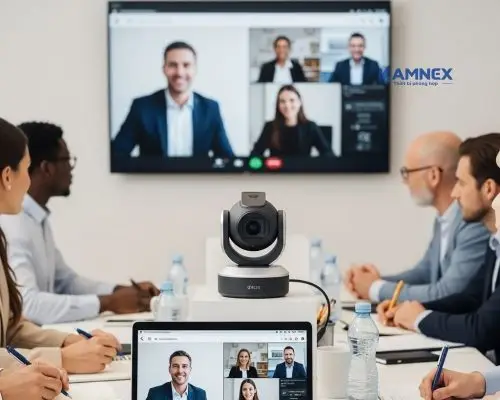 Tầm quan trọng của camera hội nghị trong họp trực tuyến