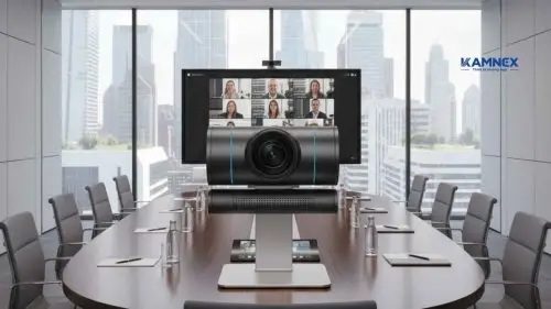 Top camera phòng họp hiện đại – góc quay rộng, âm thanh chuẩn