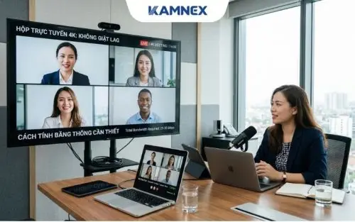 Cách Tính Băng Thông Họp Trực Tuyến 4K Không Giật Lag