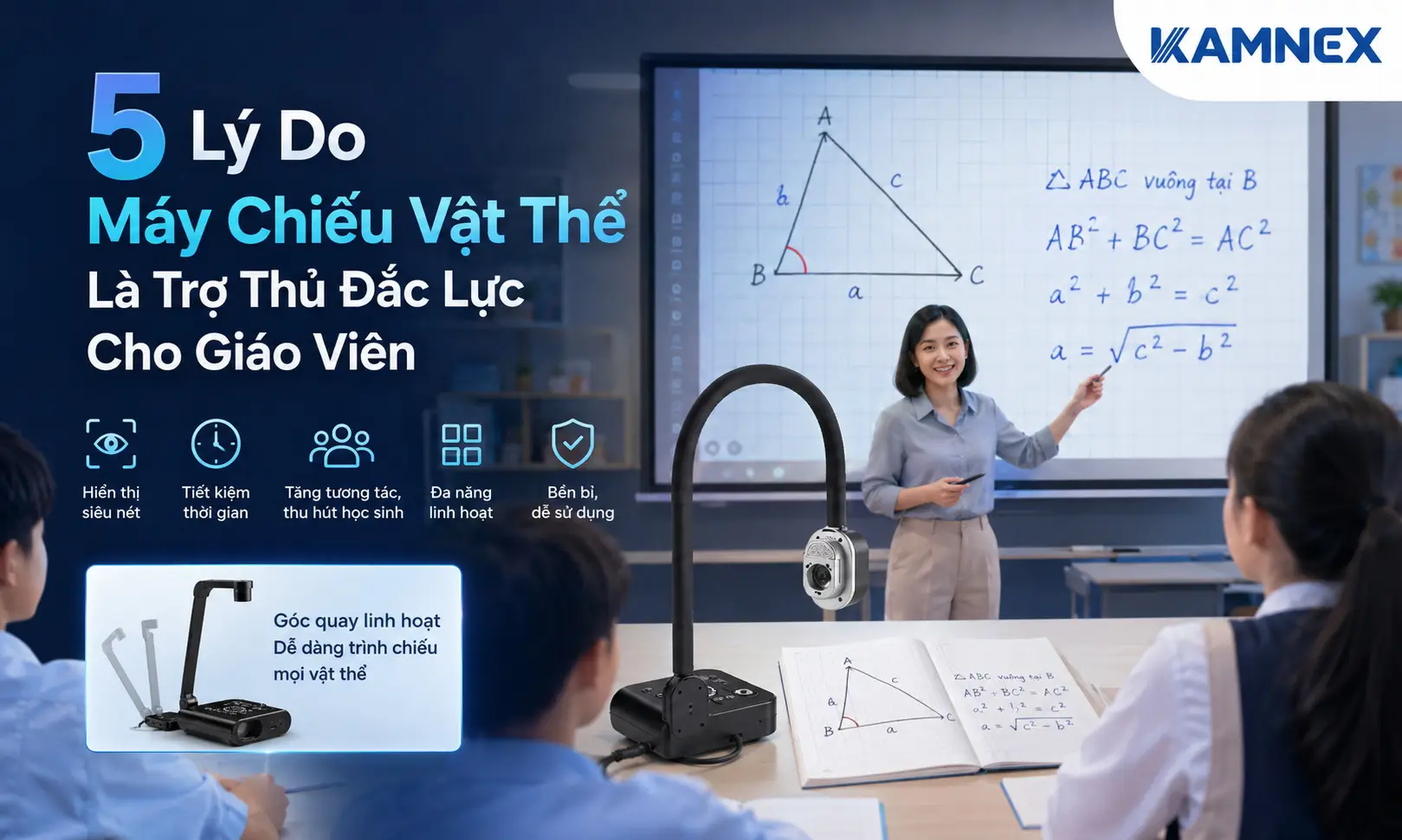 camera vật thể cho giáo dục
