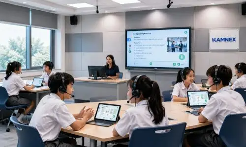 phòng học ngoại ngữ thông dụng là gì